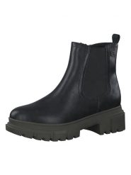 S.Oliver Botki w kolorze czarno-oliwkowym rozmiar: 39. Brązowe botki S.Oliver, bez wzorów, bez obcasa, bez zapięcia. Za 182.95 zł.