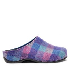Kapcie Berkemann. Niebieskie obuwie domowe Berkemann, bez wzorów, bez zapięcia. Za 339.99 zł.