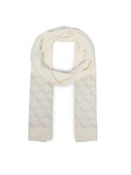 Guess Szalik W5BZ21 Z2NQ2 Kremowy. Białe rękawiczki Guess, z aplikacjami, z wiskozy. Za 294.99 zł.