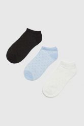 Skarpetki damskie 3-pack. Skarpety MOODO, bez wzorów, z bawełny. W wyprzedaży za 9.99 zł.