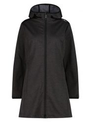 Cmp Płaszcz softshellowy w kolorze czarnym rozmiar: 48. Czarne kurtki sportowe CMP, bez wzorów, bez kaptura, outdoorowe. Za 206.42 zł.