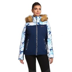 Damska kurtka narciarska Kilpi Lena. Niebieskie kurtki narciarskie Kilpi, l, bez wzorów, ze lnu, bez kaptura, narciarskie. Za 1,041.73 zł.