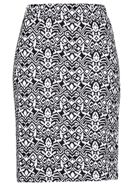 Spódnica z dżerseju. Czarne spódnice bonprix, bez wzorów, z dżerseju, eleganckie. Za 67.99 zł.