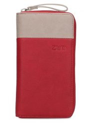 Zwei Skórzany portfel w kolorze czerwono-beżowym - 11 x 20 x 3 cm rozmiar: onesize. Czerwone portfele Zwei, bez wzorów, z materiału. Za 139.95 zł.