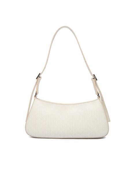 Calvin Klein Torebka Emblem Aop Small Shoulder Bag LV04F3324G Écru. Torebki klasyczne Calvin Klein, bez wzorów, ze skóry, bez dodatków. Za 449.99 zł.