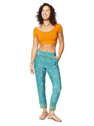 Ipanima Spodnie w kolorze pomarańczowo-niebieskim rozmiar: 38/40. Niebieskie spodnie materiałowe Ipanima, na co dzień, bez wzorów, z materiału. Za 65.99 zł.