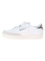 Reebok Skórzane sneakersy "Club C Ground" w kolorze biało-oliwkowym rozmiar: 42. Białe trampki Reebok, bez wzorów, bez zapięcia. Za 174.10 zł.