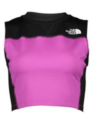 The North Face Top sportowy w kolorze fioletowo-czarnym rozmiar: XL. Czarne koszulki sportowe The North Face, bez wzorów, bez ramiączek. Za 109.78 zł.