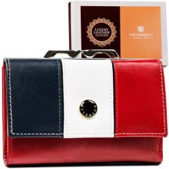 Portfel skórzany Peterson [DH] PTN RD-18-GCL-S czerwony. Czerwone portfele Peterson, bez wzorów, ze skóry. Za 87.99 zł.