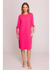 Stylove Sukienka w kolorze różowym rozmiar: S. Różowe sukienki Stylove, na co dzień, s, bez wzorów, bez kołnierzyka, bez ramiączek, midi, proste. Za 244.45 zł.