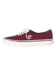 Vans Skórzane sneakersy "Authentic One Piece DX" w kolorze bordowym rozmiar: 43. Czerwone trampki Vans, bez wzorów, bez zapięcia. Za 141.19 zł.