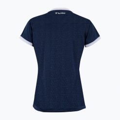 Koszulka polo tenisowa damska Tecnifibre Team Mesh Polo W. Niebieskie koszulki polo TECNIFIBRE, bez wzorów, z meshu, bez kołnierzyka, bez ramiączek. Za 254.50 zł.