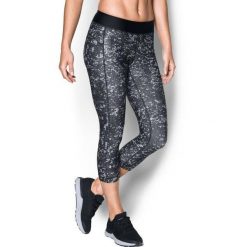 Legginsy damskie Under Armour HeatGear Capri Printed 7/8. Czarne legginsy Under Armour, xs, bez wzorów. Za 219.00 zł.