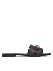 Just Cavalli Klapki 80RA3S81 ZSE61 Czarny. Czarne klapki Just Cavalli, bez wzorów, ze skóry, bez obcasa. Za 849.99 zł.