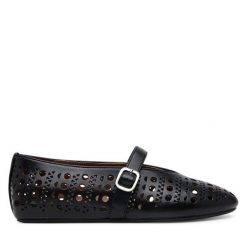 Baleriny Badura. Czarne baleriny Badura, bez wzorów, bez obcasa. Za 279.99 zł.