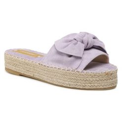 Espadryle DeeZee. Fioletowe espadryle DeeZee, bez wzorów, bez obcasa, bez zapięcia. Za 35.99 zł.