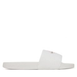 Japonki Calvin Klein Jeans. Białe klapki Calvin Klein Jeans, bez wzorów, z jeansu, bez obcasa. Za 179.99 zł.