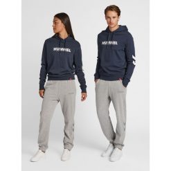 Bluza z kapturem Hummel Legacy Logo. Niebieskie bluzy Hummel, xs, bez wzorów, z kapturem. Za 158.00 zł.