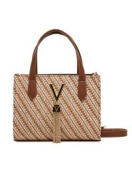 Valentino Torebka Divina Summer VBS9XI15S Brązowy. Brązowe torebki klasyczne Valentino, bez wzorów, ze skóry, bez dodatków. Za 479.99 zł.