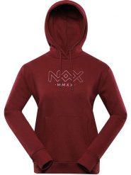 Alpine Pro Bluza "Werena" w kolorze bordowym rozmiar: XXL. Czerwone bluzy Alpine Pro, xxl, bez wzorów, z kapturem. Za 138.21 zł.