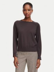 Marella Sweter Cottage 2625366211 Brązowy ciemny Regular Fit. Brązowe swetry Marella, l, bez wzorów, z wełny, bez ramiączek. Za 664.99 zł.