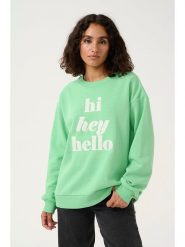 Kaffe Bluza "Ellen" w kolorze zielonym rozmiar: M. Zielone bluzy Kaffe, m, bez wzorów, z bawełny, bez kaptura. Za 158.10 zł.