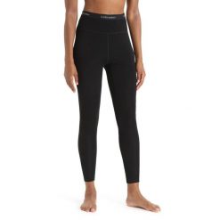 Legginsy Termiczne Damskie Icebreaker Women MerinoFine Leggings. Czarne bielizna sportowa Icebreaker, s, bez wzorów, z wełny. Za 663.99 zł.