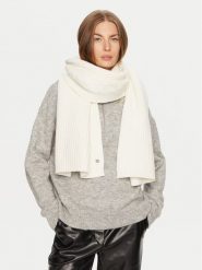 Guess Szalik 4BGZ03 5618Z Biały. Białe rękawiczki Guess, z aplikacjami, z materiału. Za 379.99 zł.