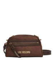 LOVE MOSCHINO Torebka JC4094PP1PLD130A Brązowy. Brązowe listonoszki Love Moschino, bez wzorów, ze skóry, bez dodatków. Za 859.99 zł.