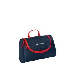 Kosmetyczka turystyczna Nomad Zipped granatowa. Czerwone kufry i kosmetyczki VOLVEN, bez wzorów, bez dodatków. Za 79.99 zł.
