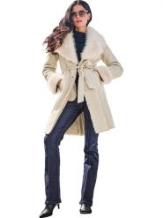 Heine Płaszcz przejściowy w kolorze beżowym rozmiar: 38. Brązowe płaszcze Heine, bez wzorów, z tkaniny, bez kaptura. Za 282.99 zł.