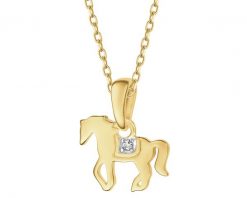Kolczyki z żółtego złota z diamentami - kwiaty - 0,01 ct - próba 375. Żółte kolczyki Apart, z diamentem, złote. Za 879.00 zł.