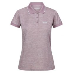 Damska Koszulka Polo Remex II. Fioletowe koszulki polo Regatta, bez wzorów, bez kołnierzyka, bez ramiączek. Za 44.99 zł.
