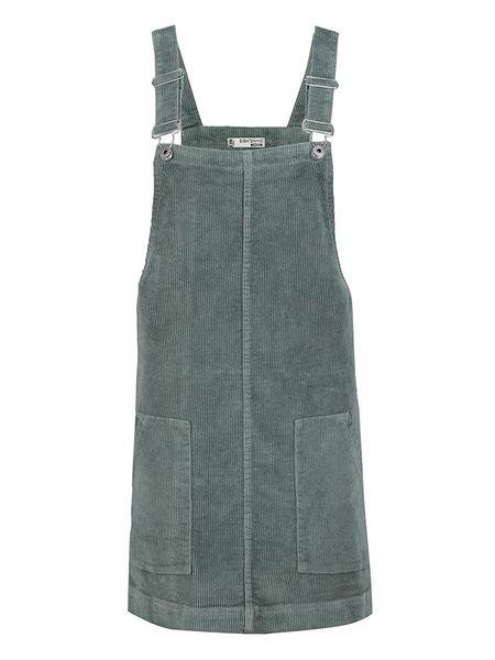 Eight2Nine Sukienka-ogrodniczka w kolorze zielonym rozmiar: XL. Zielone sukienki Eight2Nine, na co dzień, xl, bez wzorów, ze sztruksu, bez kołnierzyka, bez ramiączek, mini, proste. Za 96.14 zł.