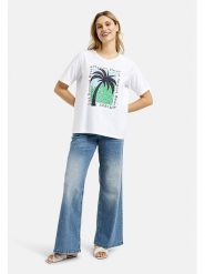 Milano Italy Koszulka w kolorze białym rozmiar: XS. Białe bluzki Milano Italy, xs, bez wzorów, z bawełny, bez kołnierzyka, bez ramiączek. Za 78.99 zł.