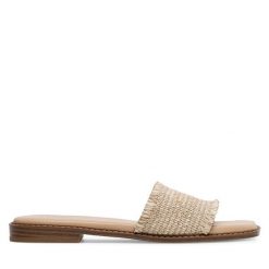 Klapki DeeZee. Brązowe klapki DeeZee, bez wzorów, bez obcasa. Za 63.99 zł.