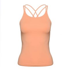 Tank top treningowy damski Gymshark Studio Tank. Czerwone topy Gymshark, bez wzorów, bez kołnierzyka, bez ramiączek. Za 109.99 zł.