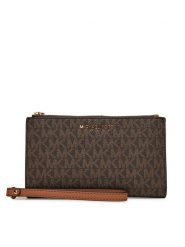 MICHAEL Michael Kors Duży Portfel Damski 32F1GJ6W4B Brązowy. Brązowe portfele MICHAEL Michael Kors, bez wzorów, ze skóry. Za 679.99 zł.