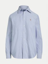 Polo Ralph Lauren Koszula 211970736002 Niebieski Relaxed Fit. Niebieskie koszule Polo Ralph Lauren, m, bez wzorów, z bawełny, bez kołnierzyka, bez ramiączek. Za 359.99 zł.