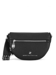 Beverly Hills Polo Club Torebka C-BHPC-C-009-07 Czarny. Czarne listonoszki Beverly Hills Polo Club, bez wzorów, z tworzywa sztucznego, bez dodatków. Za 179.99 zł.
