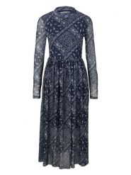 TOM TAILOR Denim Sukienka w kolorze granatowym rozmiar: XS. Niebieskie sukienki TOM TAILOR DENIM, xs, bez wzorów, z denimu, bez kołnierzyka, bez ramiączek, maxi, rozkloszowane. Za 61.46 zł.