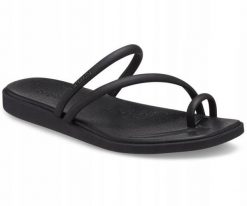 Klapki Dla Dorosłych Crocs Miami Toe Loop. Białe klapki Crocs, bez wzorów, z materiału, bez obcasa. Za 199.99 zł.