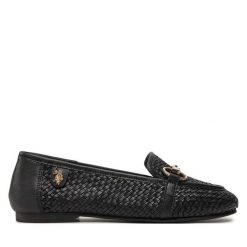 Lordsy U.S. Polo Assn. Czarne lordsy U.S. Polo Assn., bez wzorów, bez obcasa, bez zapięcia. Za 259.99 zł.