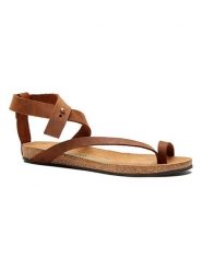 Comfortfusse Skórzane sandały w kolorze brązowym rozmiar: 39. Brązowe sandały Comfortfüße, bez wzorów, ze skóry, klasyczne, z otwartym noskiem, bez obcasa, bez zapięcia. Za 252.99 zł.