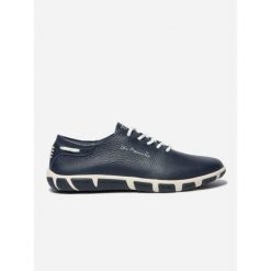 Skórzane trenery dla kobiet TBS Confort. Niebieskie obuwie sportowe Tbs, bez zapięcia. Za 447.50 zł.