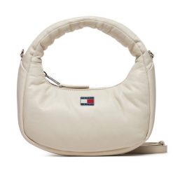 Torebka Tommy Jeans. Brązowe torebki klasyczne Tommy Jeans, bez wzorów, z jeansu, bez dodatków. Za 229.99 zł.