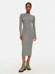 Vero Moda Sukienka dzianinowa Willow 10321939 Szary Slim Fit. Szare sukienki Vero Moda, m, bez wzorów, z dzianiny, bez kołnierzyka, bez ramiączek. Za 119.99 zł.