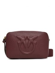 PINKO Torebka Carrie Camera Bag Classic PE 25 PLTT 104336 A29Q Bordowy. Czerwone listonoszki Pinko, bez wzorów, ze skóry, bez dodatków. Za 1,149.00 zł.