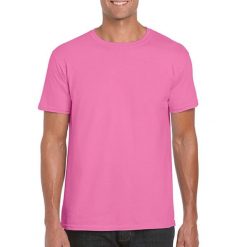 Koszulka Softstyle Dla Dorosłych Unisex. Fioletowe bluzki GILDAN, xl, bez wzorów, sportowe, bez kołnierzyka, bez ramiączek. Za 29.99 zł.