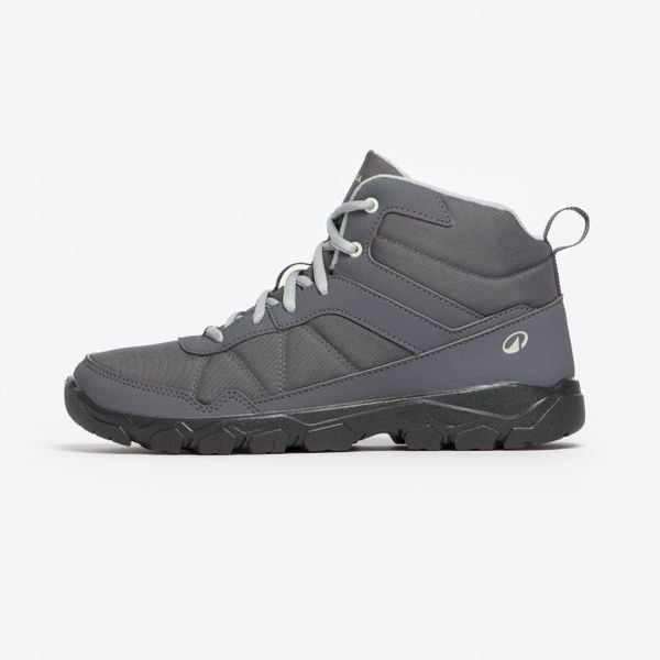 Buty turystyczne damskie Quechua NH50 mid. Szare trekkingi QUECHUA, z materiału, outdoorowe. Za 89.99 zł.